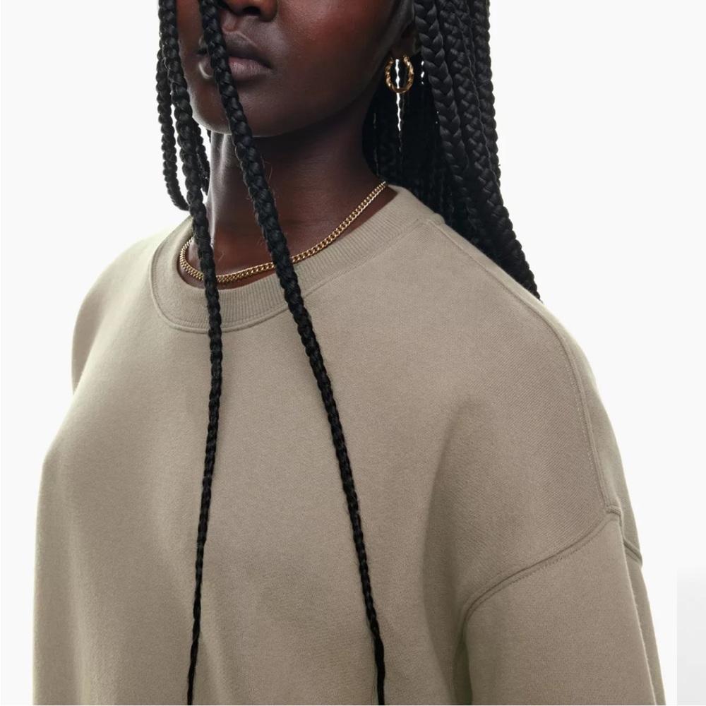 TNA Cozy Fleece Boyfriend Crew Sweatshirt - Picture 2 of 6